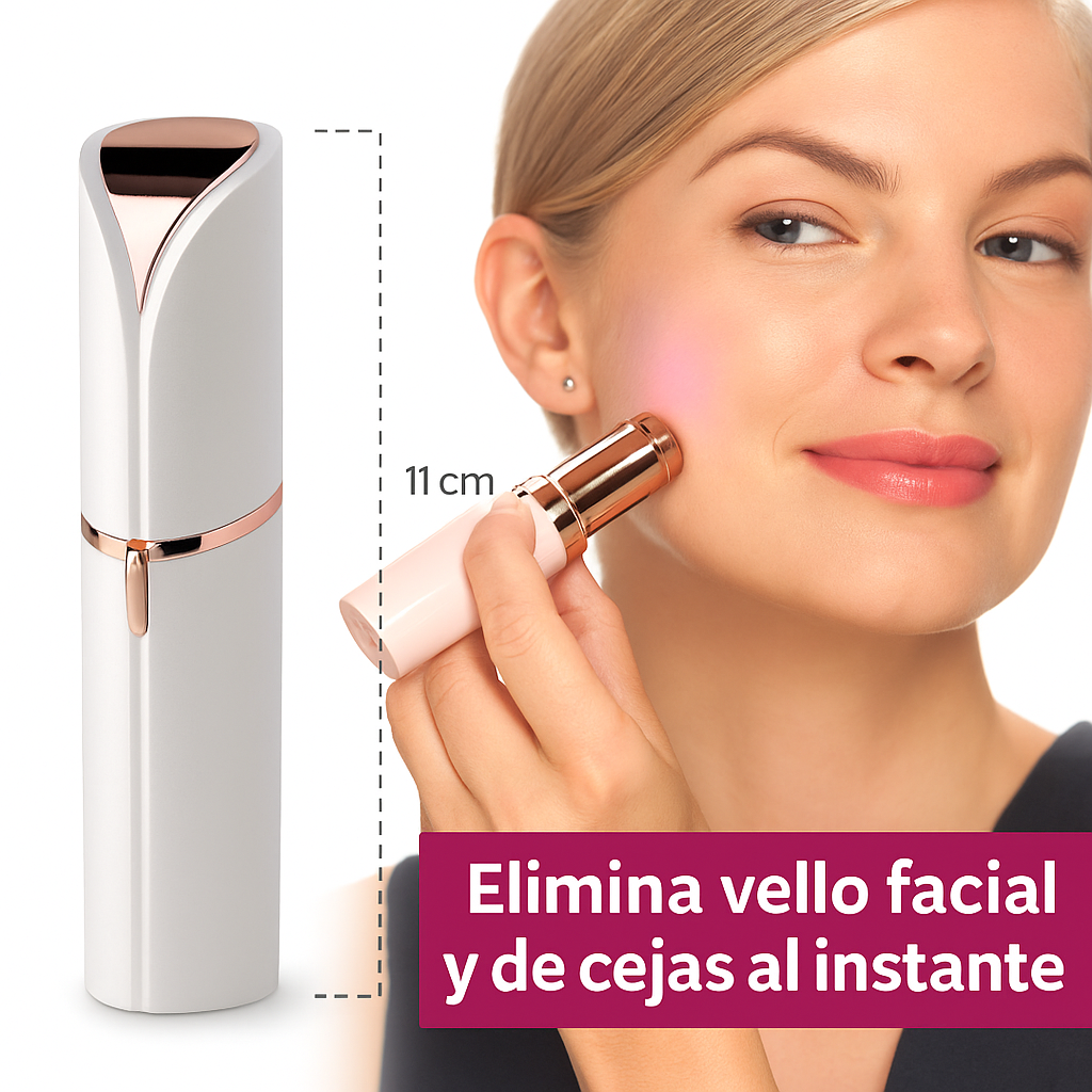 LuzBeauty® Depilador Facial y de Cejas 2 en 1 – Tu Rutina de Belleza Transformada: Práctico, Efectivo y Sin Complicaciones