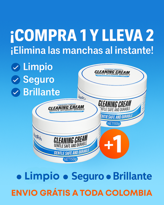 Cleaning Cream™ – Compra 1 y recibe 1 GRATIS | Crema limpiadora multifuncional para zapatillas y accesorios