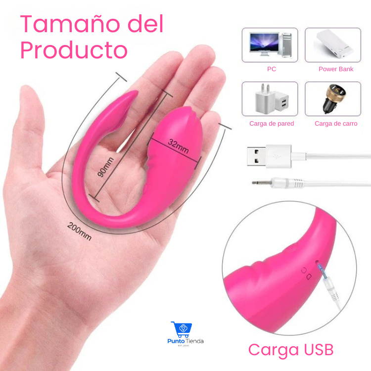 VibraSense™ 🔥 La chispa perfecta para tu vida en pareja | 10 modos de vibración con control a distancia (Bluetooth + App)