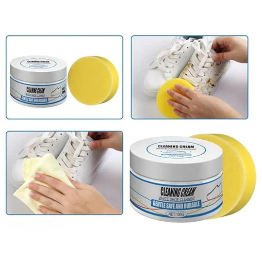 Cleaning Cream™ – Compra 1 y recibe 1 GRATIS | Crema limpiadora multifuncional para zapatillas y accesorios